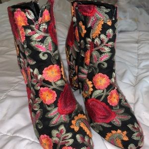 Floral Booties